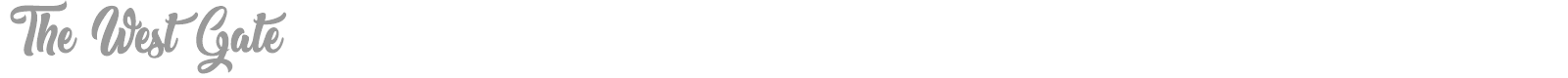 The West Gate font preview